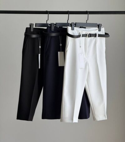 شلوار پارچه ای کاپری zara